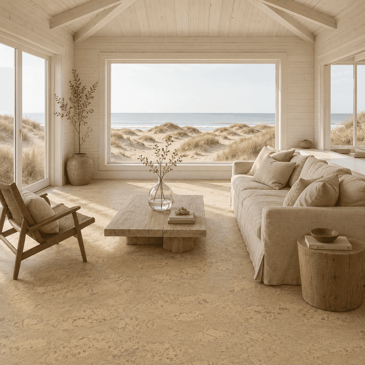 Natrul cork flooring in a contract setting