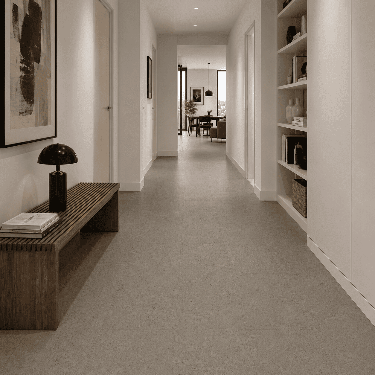 Cork flooring supplied and fitted in a local home