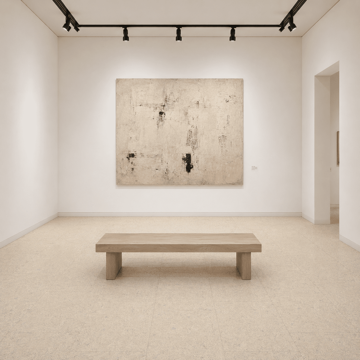 Cork flooring in a commercial space