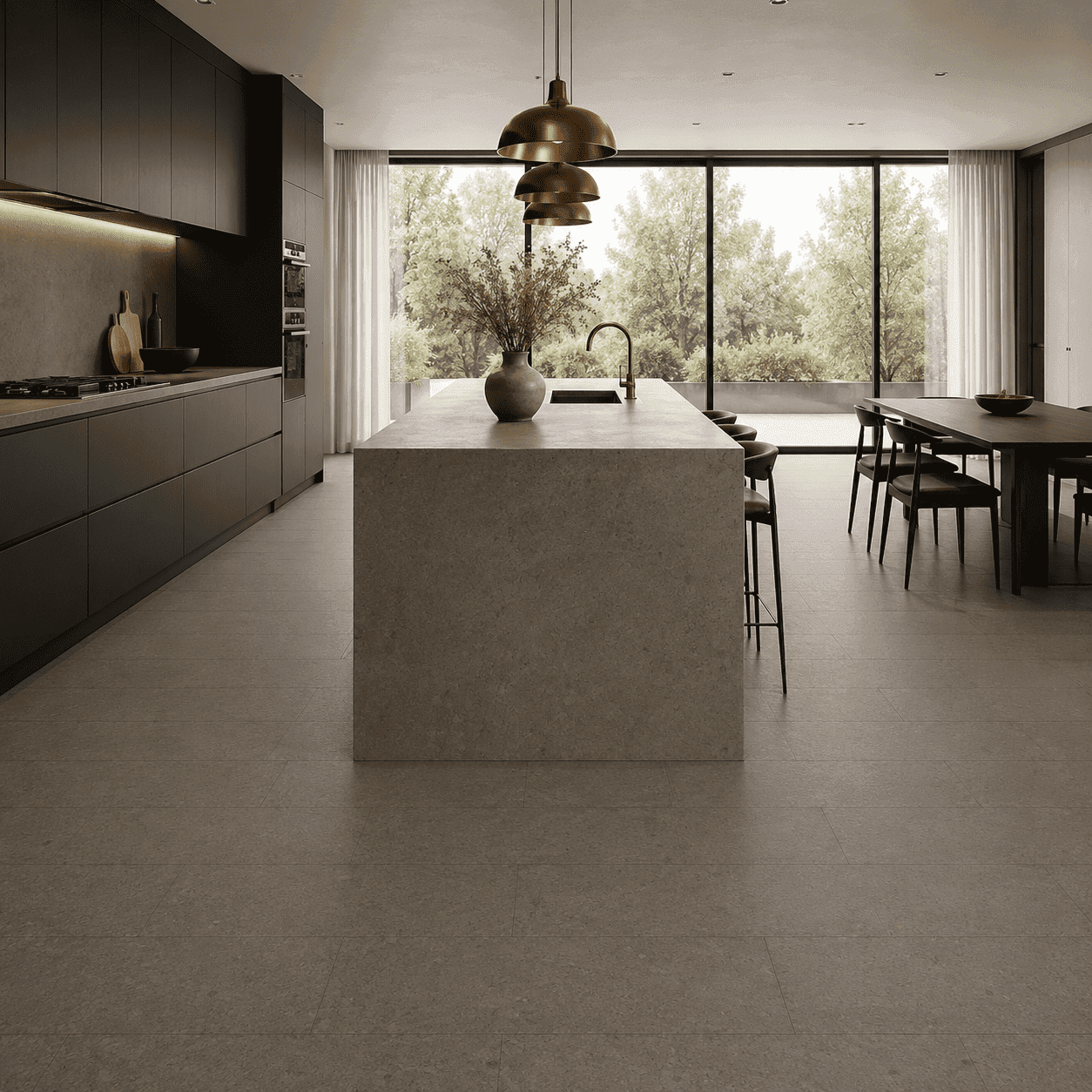 Local cork flooring installers fitting a floor